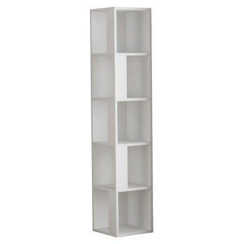 Βιβλιoθήκη Art Maison Lecce - White (31,5x31,5x159εκ)