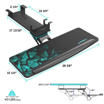 Gaming Αξεσουάρ Γραφείων - Eureka Ergonomic® ERK-AKB-02-V3-EU