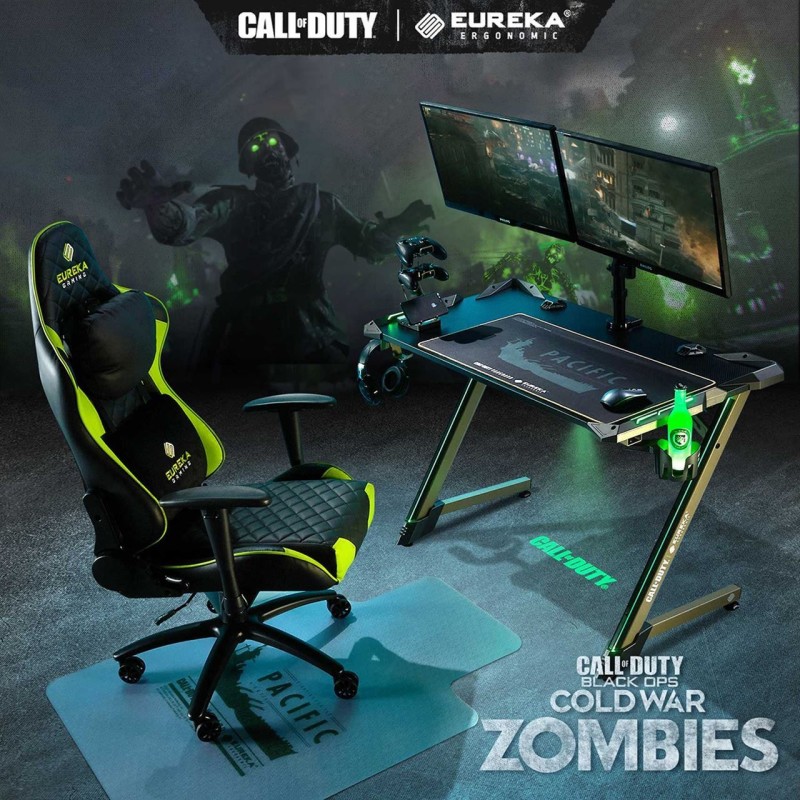 Gaming Γραφείο - Eureka Ergonomic® COD-002-GB-US 112x63.5x76cm