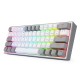 Gaming πληκτρολόγιο - Redragon K617 Fizz (White/Grey)