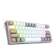 Gaming πληκτρολόγιο - Redragon K617 Fizz (White/Grey)