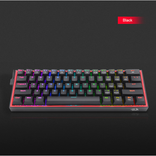 Gaming πληκτρολόγιο - Redragon K617 Fizz RGB (Black)