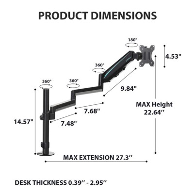 Gaming Αξεσουάρ Γραφείων - Eureka Ergonomic® ERK-MA02-12P