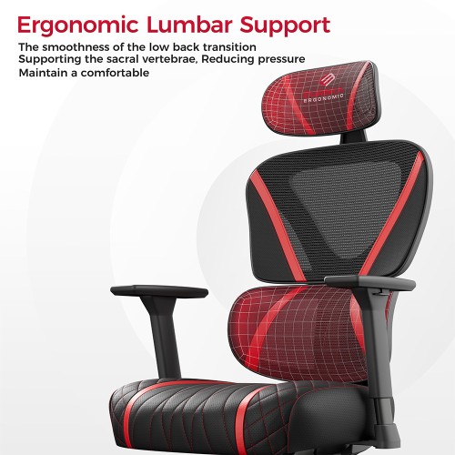 Gaming Καρέκλα - Eureka Ergonomic® ERK-GC06-R