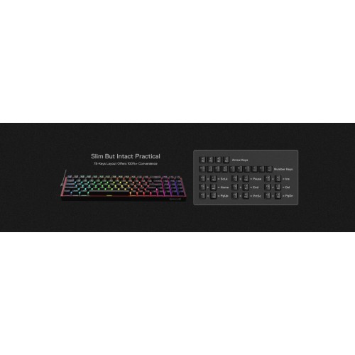 Gaming πληκτρολόγιο - Redragon K628-RGB Pollux (Black)