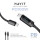 Καλώδιο Φόρτισης - Havit CB6247 2m με ένδειξη LED