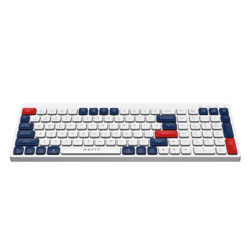 Gaming Σετ Ασύρματο Πληκτρολόγιο & Ποντίκι - Havit KB830WB (White)