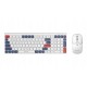 Gaming Σετ Ασύρματο Πληκτρολόγιο & Ποντίκι - Havit KB830WB (White)