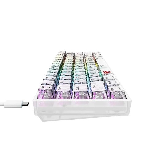 Gaming πληκτρολόγιο - Havit KB877L (Transparent White)